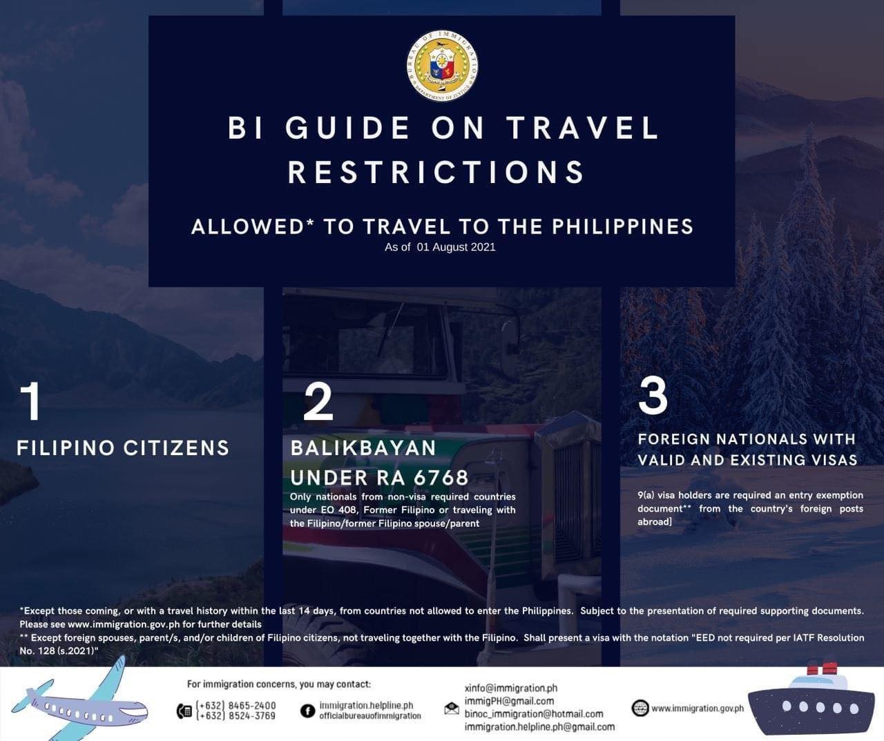 the philippines travel restrictions